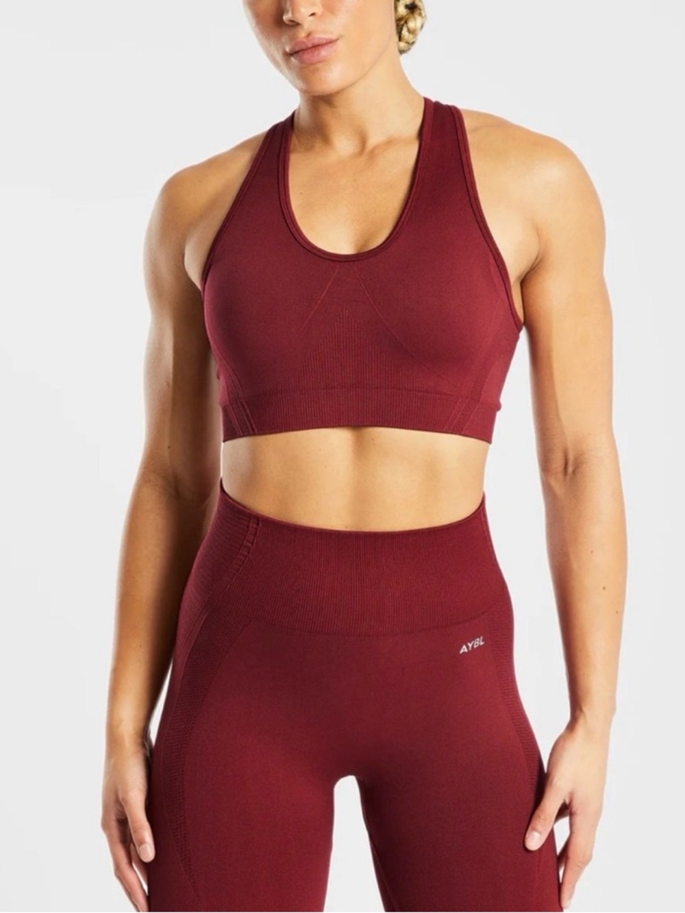 New AYBL Balance V2 Seamless Sports Bra in Rumba Red Size Small
